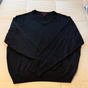 Nordstrom Charcoal V-Neck Sweater